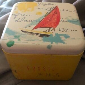 Fossil Watch Tin Box